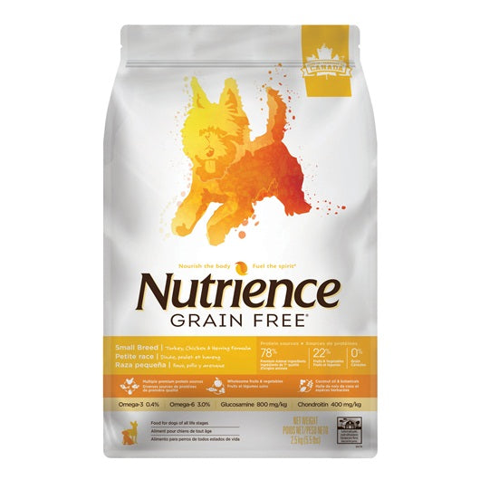 NUTRIENCE GR.FREE DOG PAVO POLLO ARENQUE SMALLBITE