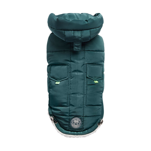 GF PET PARKA SUPER PUFF VERDE AZULADO