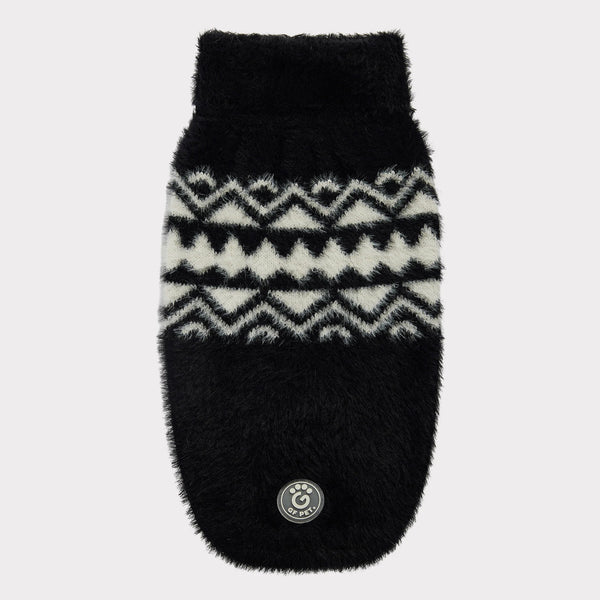 GF PET SWEATER FUZZY NEGRO