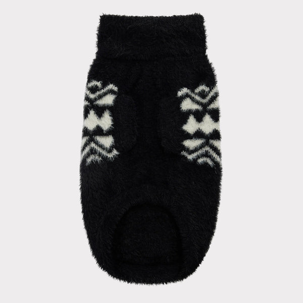GF PET SWEATER FUZZY NEGRO