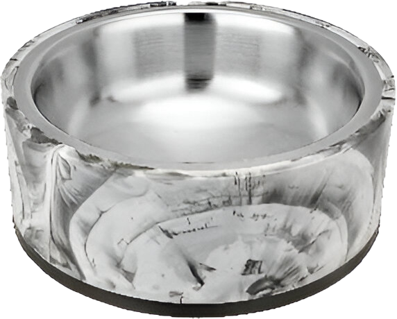 KUMAR PLATO PERROS ANTIDESLIZANTE MARMOLEADO 1200 ML