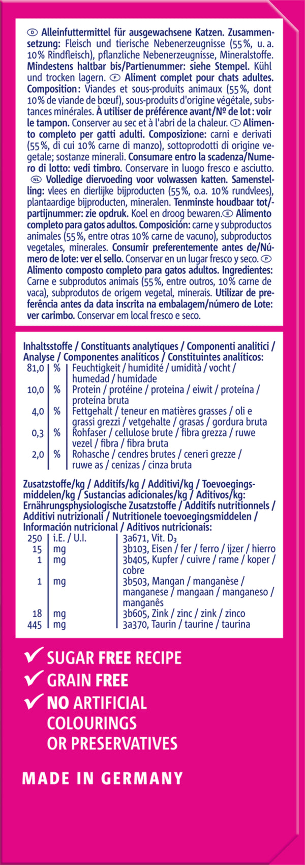 VITAKRAFT POESIE DELICE MULTIPACK CARNES