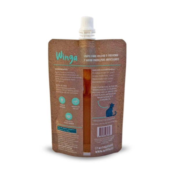 Winga WINGA CALDO DE HUESO DE CHORITO GATO DISPLAY X 10 | PetPartners CL