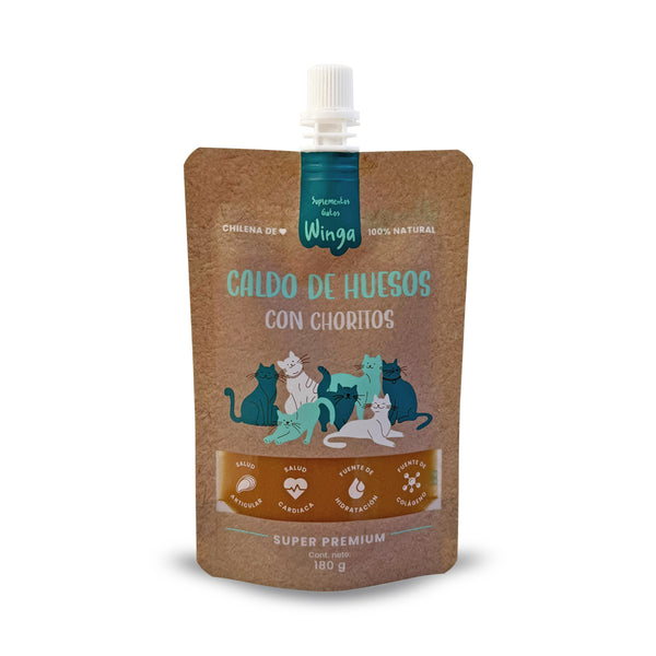WINGA CALDO DE HUESO DE CHORITO GATO DISPLAY X 10